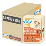 Crunchy Chicken & Rice Dog Treats - 100g