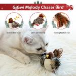 PETGEEK Chirping Bird Plush Toy for Cats