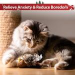 PETGEEK Chirping Bird Plush Toy for Cats