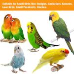 7 Pack Natural Wood Bird Toys for Small Birds