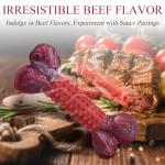 Durable Beef Flavor Chew Toy for Aggressive Dogs