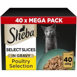 Sheba Slices Cat Wet Food - Poultry Gravy