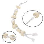 7 Pack Natural Wood Bird Toys for Small Birds
