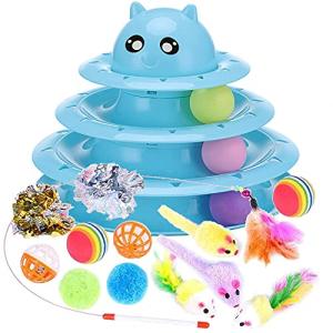 14 Pack Interactive Cat Toys for Indoor Fun