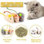 6 Pack Catnip Mouse Toys for Playtime Fun