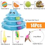 14 Pack Interactive Cat Toys for Indoor Fun