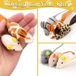 6 Pack Catnip Mouse Toys for Playtime Fun