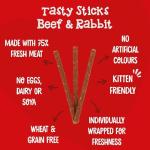 Webbox Beef & Rabbit Cat Delight Sticks, 6 Pack