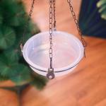 Clear Bird Feeder and Water Bowl Tray