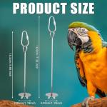 Stainless Steel Bird Cage Food Holders, 2 Pack