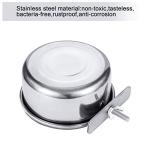 Stainless Steel Bird Feeding Dish Set 3-Pack