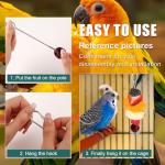 Stainless Steel Bird Cage Food Holders, 2 Pack