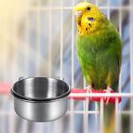 Stainless Steel Bird Feeding Dish Set 3-Pack