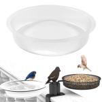 Clear Bird Feeder and Water Bowl Tray