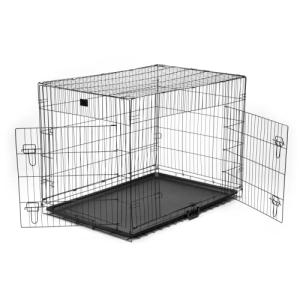 KCT Small Dog Crate with Removable Tray and Doors