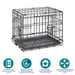MidWest Double Door 18-Inch Dog Crate with Accessories