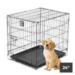 KCT Small Dog Crate with Removable Tray and Doors