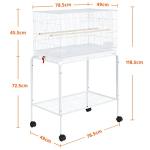 Yaheetech Spacious Bird Cage with Rolling Stand