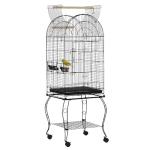 PawHut Large Metal Bird Cage with Feeding Station