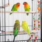 Large Metal Bird Cage with Rolling Stand