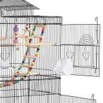 Large Metal Bird Cage with Rolling Stand