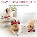 Durable Beef Flavor Chew Toy for Aggressive Dogs