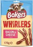 Bakers Whirlers Bacon & Cheese Dog Treats 130g