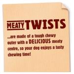 Bakers Meaty Twist Dog Treats - 180g Pack