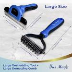 Fur Magic Deshedding Tool for Dogs and Cats