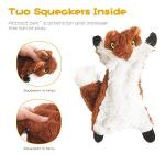 Plush No-Stuffing Dog Squeak Toy Bundle