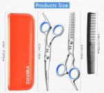Dog and Cat Grooming Scissors Set with Pouch