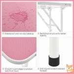 Yaheetech 32" Foldable Dog Grooming Table - Pink