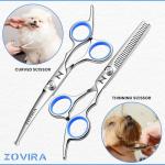 Dog and Cat Grooming Scissors Set with Pouch