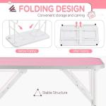 Yaheetech 32" Foldable Dog Grooming Table - Pink