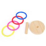 Yunmoxiao Wooden Bird Training Toy with Rings