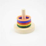 Yunmoxiao Wooden Bird Training Toy with Rings