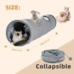 OHANA Large Suede Cat Tunnel with 2 Holes