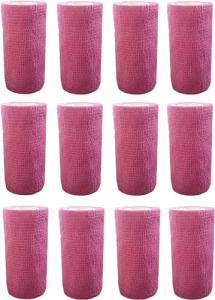 Cohesive Bandage Rolls – Purple, 12 Pack