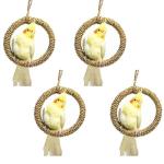 4PCS Hanging Bird Toys for Budgies and Finches