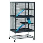Deluxe Double Unit Small Animal Cage - Gray