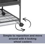 Deluxe Double Unit Small Animal Cage - Gray