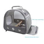 Compact Bird Travel Carrier with Perch and Tray