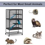 Deluxe Double Unit Small Animal Cage - Gray