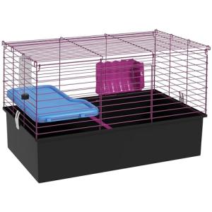 PawHut Small Animal Cage with Ramp and Accessories