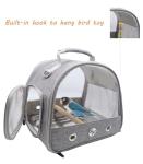 Compact Bird Travel Carrier with Perch and Tray