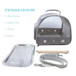 Compact Bird Travel Carrier with Perch and Tray