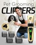 Cordless Dog Clippers - Low Noise Grooming Kit