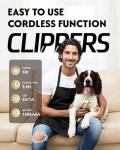Cordless Dog Clippers - Low Noise Grooming Kit