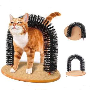 Cat Self-Grooming Arch with Massage and Scratching Post