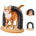 Cat Self-Grooming Arch with Massage and Scratching Post
